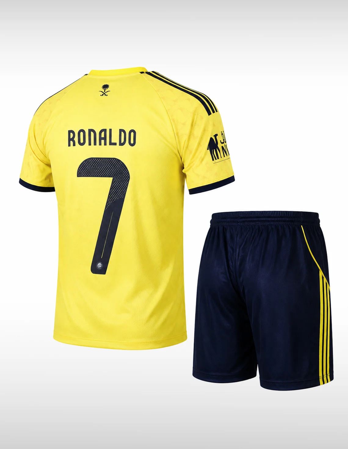 ست تیشرت و شلوارک هواداری فوتبال پسرانه آدیداس Adidas Al Nassr Fan Set J